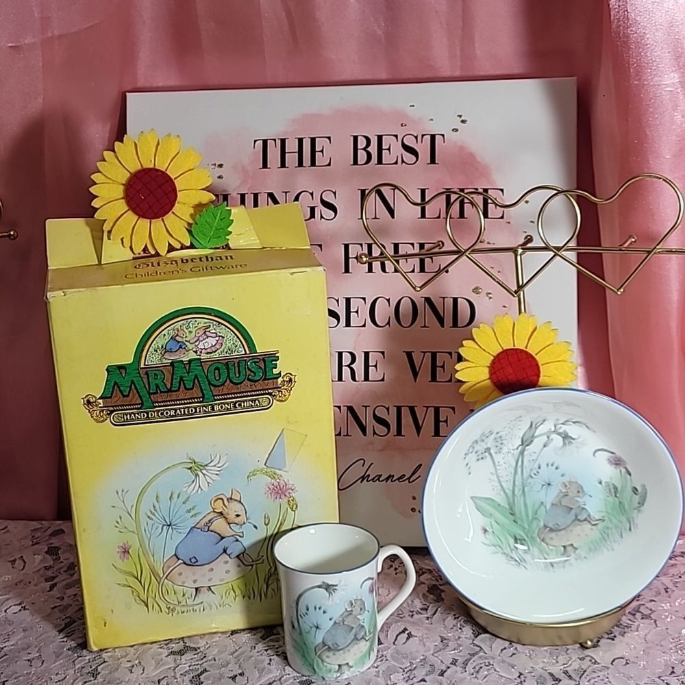 MR MOUSE Hand Decorated  only 2 Pcs